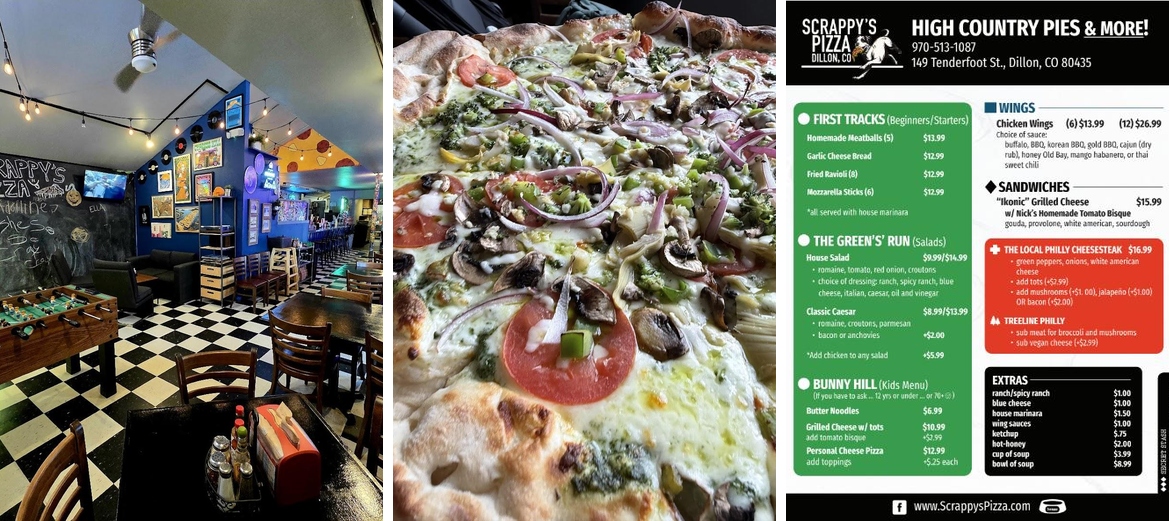 SCRAPPY'S PIZZA Menu